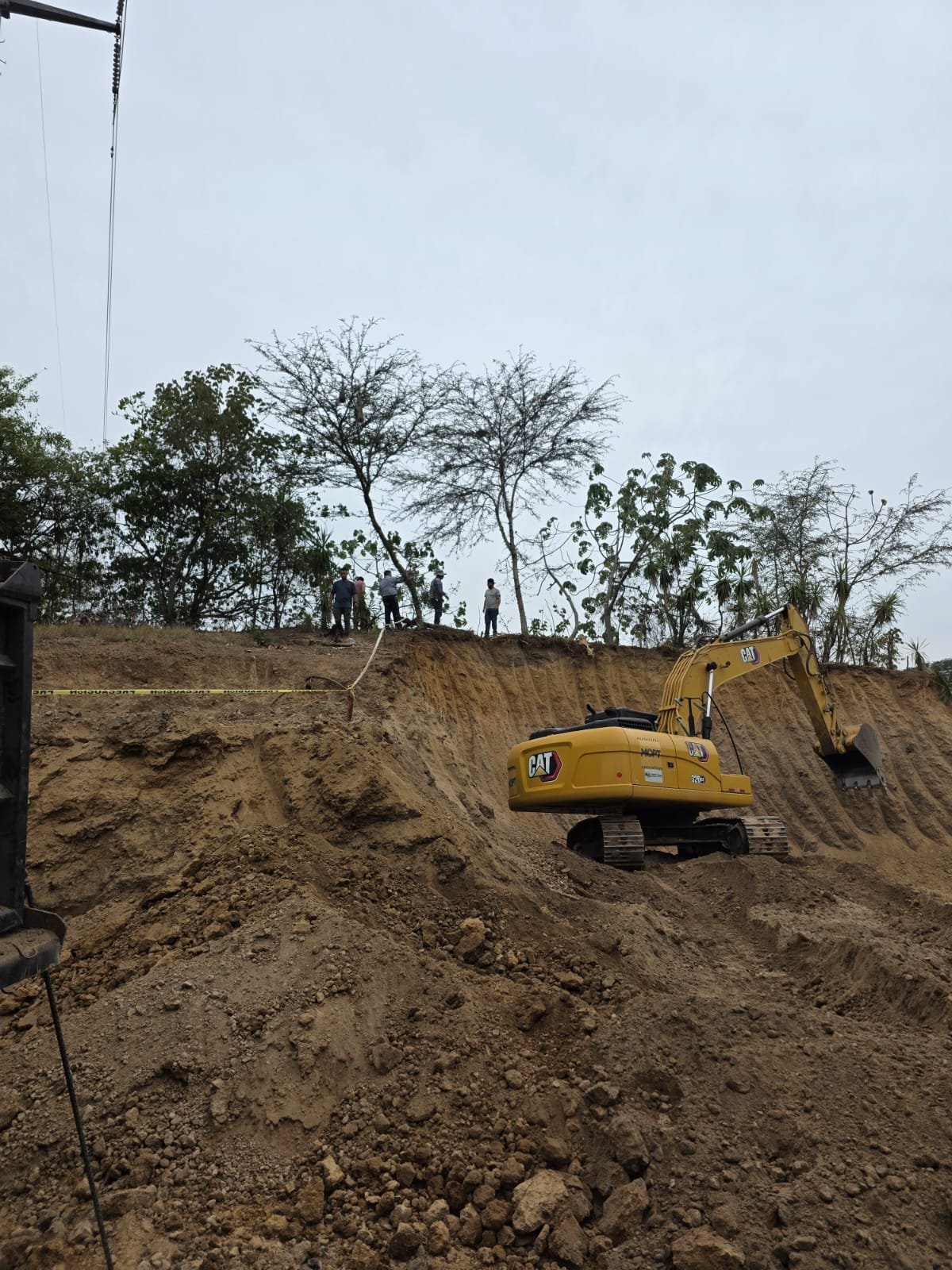Trabajo de excavación ejecutado por SENOVA